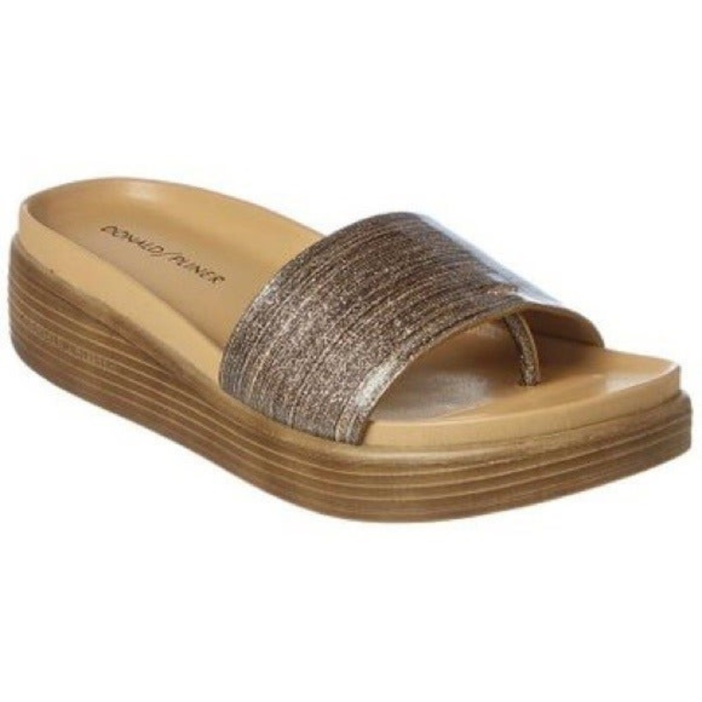 Donald J. Pliner Fiji Platform Metallic Sandal Sz 8
